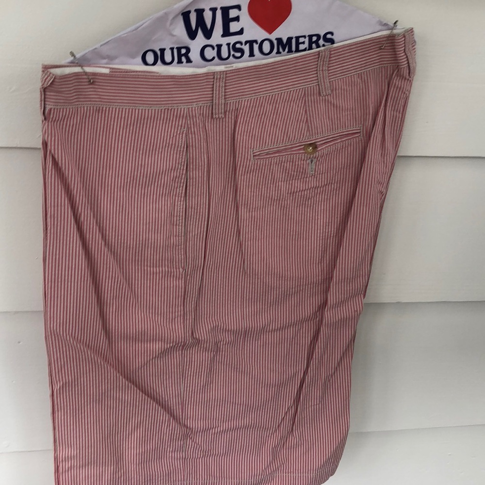 Salmon Searsucker Shorts